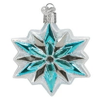 Old World Christmas Snowflake Glass Blown Ornament for Christmas Tree