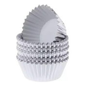 Metallic Silver Cupcake Wrappers & Liners | 25 PC Set