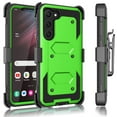 thumbnail image 2 of Tekcoo Shockproof Cases forSamsung Galaxy S23, [Buit-in Screen Protector] Combo Holster Belt Clip [Heavy Duty] [Kickstand] Full-Body Rugged Holster Case -Green, 2 of 8