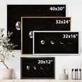 thumbnail image 4 of Designart 'The Night Sky With Moon Phases' Modern Framed Canvas Wall Art Print, 4 of 5