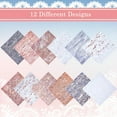 thumbnail image 6 of 24 Sheets 12 Styles Brick Scrapbook Paper Pad 6x6 inch Single-Sided Wall Brick Dot Decorative Decoupage Cardstock Paper Background for Journaling Planners Card Making Album Textures, 6 of 9