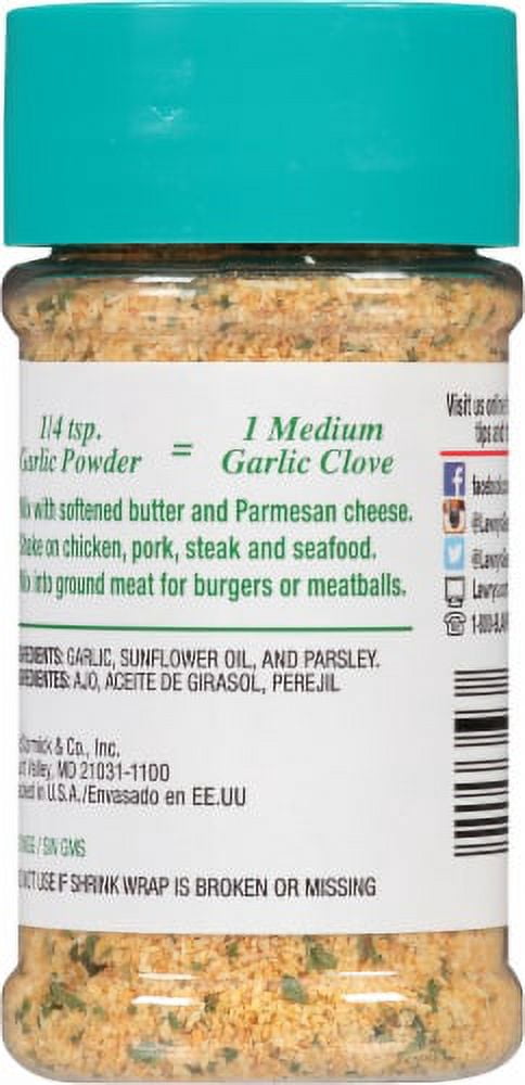 2X-Lawry's Garlic Powder with Parsley - 2.9 oz