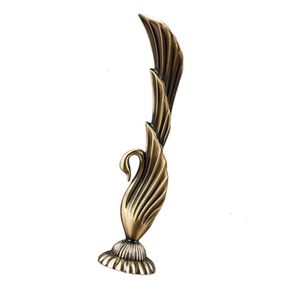 Peacocks Carving Metal Vases Vintage Home Decors Antique Bronze Flower Holder