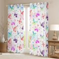 thumbnail image 2 of Manfei Teens Adults Flying Gradient Butterflies Blackout Curtains Set of 2 (52x84 Each),Love Heart Print Window Curtains,Dreamy Princess Curtains and Drapes,Super Cozy Room Decor, 2 of 6