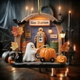 thumbnail image 6 of Halloween Spooky Ornament, 2D Halloween Tree Cute Ghost-Themed Reading Ornament, Ghost Hanging Ornaments Decorative for Holiday Party Craft Supplies Indoor Home Decor 3.15 Inch, 6 of 6
