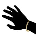thumbnail image 2 of JewelStop 10k Solid Yellow Gold 8.2 Mm Comfort Curb Chain Bracelet 8.5" Lobster Claw Clasp, 2 of 5