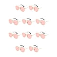 thumbnail image 1 of Gafas de sol poligonales Qarigey montura pequeña hombre mujer lentes polarizadas color dorado rosa C10 oro rosa mar C10, 1 of 6