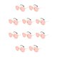 thumbnail image 3 of Gafas de sol hexagonales Minnieouse montura ligera lentes polarizadas unisex color dorado y rosa C10, 3 of 6