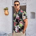 thumbnail image 6 of HAOMEILI Men's Hawaiian Shirt Short Sleeve Floral Button Down Shirts Tropical Holiday Beach Shirts, 6 of 7