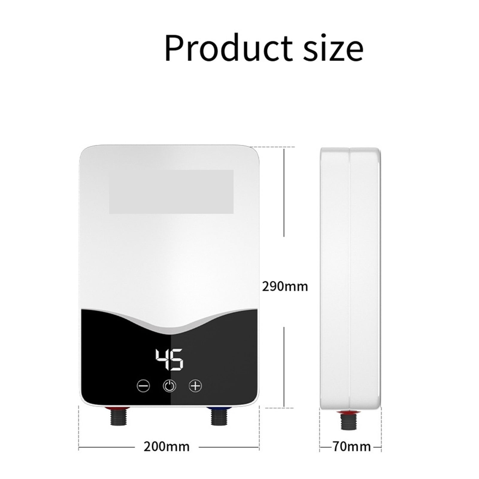 5500W Tankless Water Heater Electric Electric Water Heater Digital Display Instant Hot Water Heater LCD Touch Screen ,Energy Saving