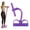 Purple, variant on Multifunction Pedal Resistance Band, 6-Tube Natural Latex Sit-Up Exerciser, Elastic Tension Rope for Home Gym Yoga & Core Toning