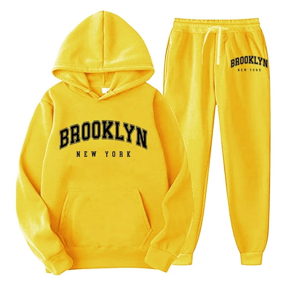 Men's and Women's 2-Piece Hooded Tracksuit Set – Solid Color Long Sleeve Sweatsuit with Tassels for Autumn Winter Leisure, Jogging & Workout