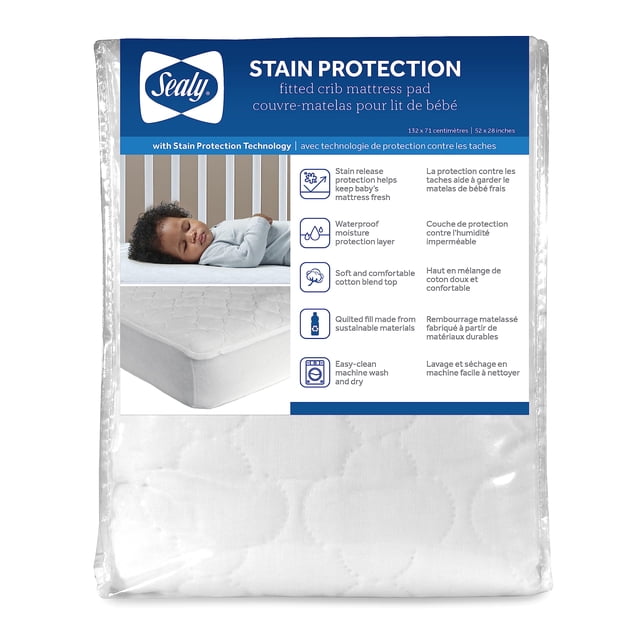 Funda para colchón Sealy Baby ajustable e impermeable 132x71 cm