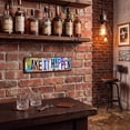 4PCS Vintage Metal Signs Wall Decor, Retro Aluminum Street Sign Set ...
