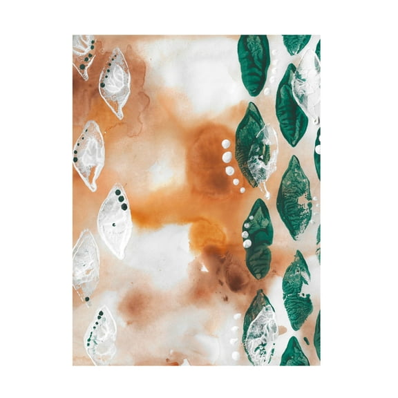 Canvas Wall Art - Maliq 'Leafy' Wall Art for Living Room, Bedroom, or Office Décor by Trademark Fine Art - 14 x 19 Inches