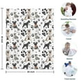 thumbnail image 4 of Schnauzer Dogs with Paw Blanket,Comfortable Soft Lamb Wool Throw Blanket,All Season,Warm Lightweight Blankets for Sofa Bed Couch Living Room Chair,30"x40", 4 of 4