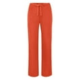 thumbnail image 3 of Adar Universal Unisex Scrub Set - Unisex V-Neck Scrub Top & Tapered Drawstring Scrub Pants - 907 - Mandarin Orange - L, 3 of 5