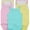 4 Pack: Mystery Pastel Assortment, variant on ToBeInStyle Girls' Pack of 4 Ultra-Soft Cotton Spaghetti Strap Baby Bodysuits w/ Ruffle Trim - Floral - 3-6 Months Old