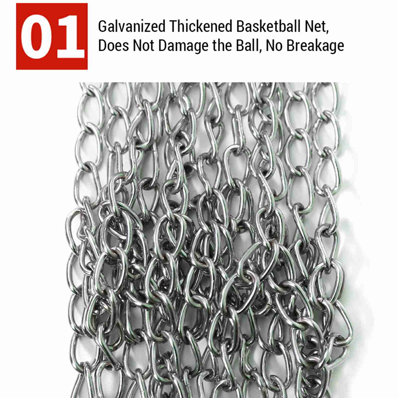 Net Heavy Duty Basketball Chain Net Replacement Galvanized Iron Basket Net