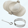 thumbnail image 1 of Empanada Maker Press, Extra Large Dumpling Maker Set with Dough Cutter, 6 inch Dumpling Mold Set for Pierogi, Pastelitos, Calzone, Turnovers, Chinese Dumpling, 1 of 5