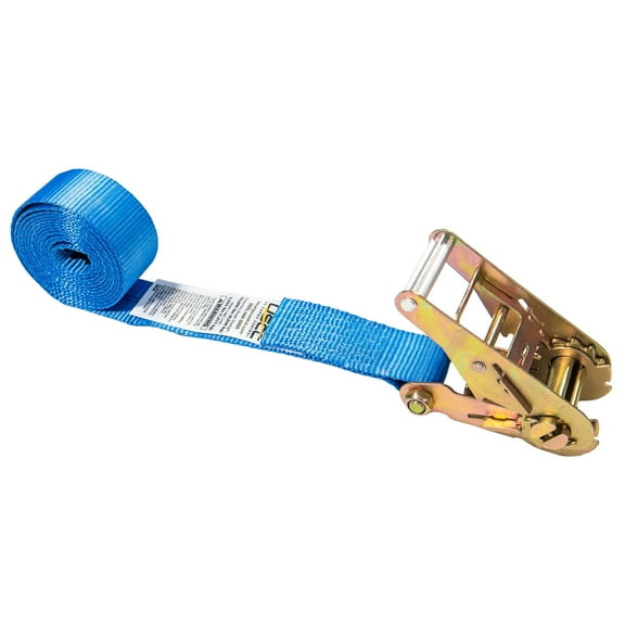 US Cargo Control, Endless Ratchet Straps, 2 Inch Wide X 10 Foot Long, Blue Heavy Duty Ratchet Strap, Short Handle Ratchet Tie Down, Endless Cargo Straps, Dependable Strap For Cargo Bundling