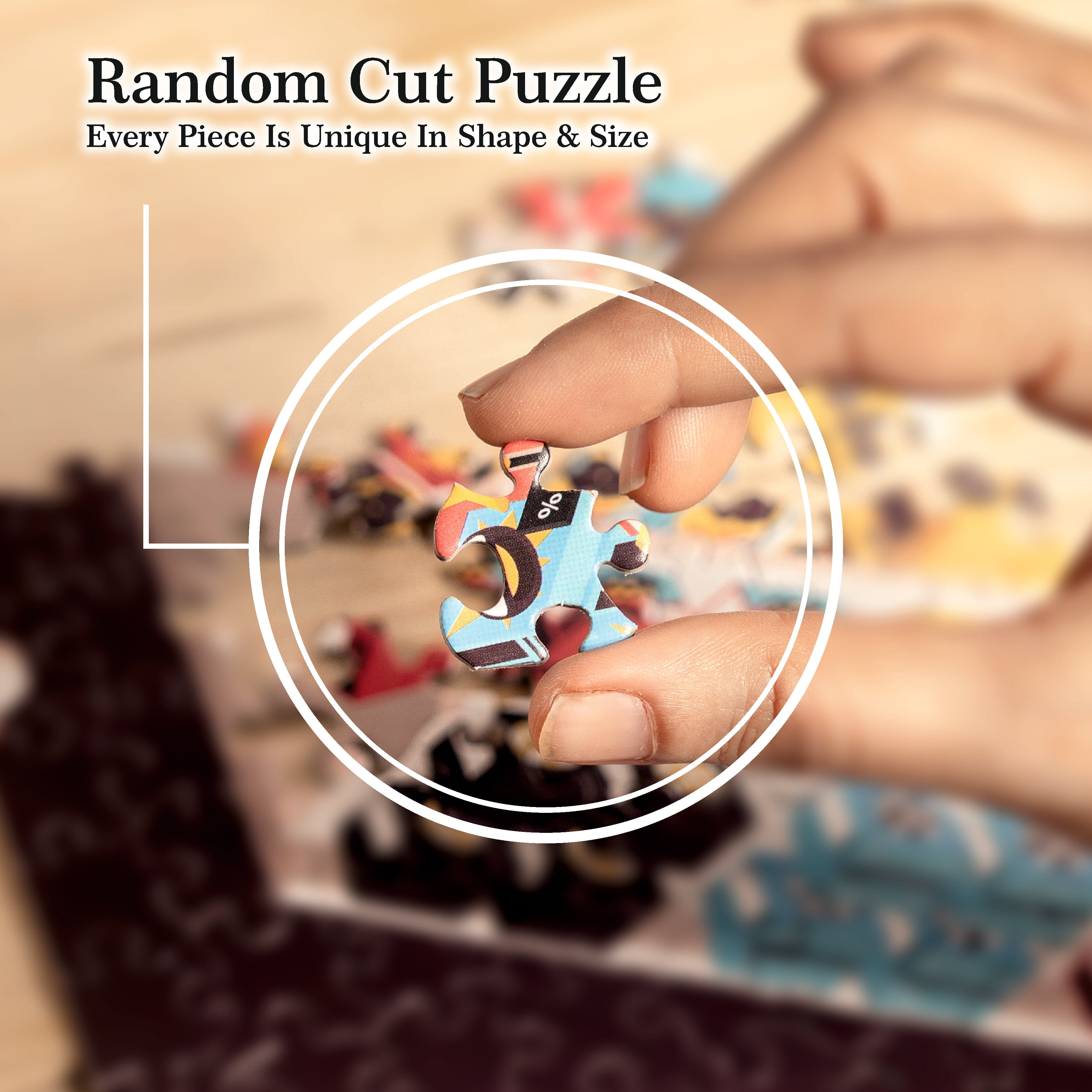 Brain Tree - Country Train 1000 Piece Puzzles for for Adults And Kids 12+ Unique Puzzles for Adults And Kids 1000 Pieces with With 4 Puzzle Sorting Trays And Droplet Technology for Anti Glare & Soft T