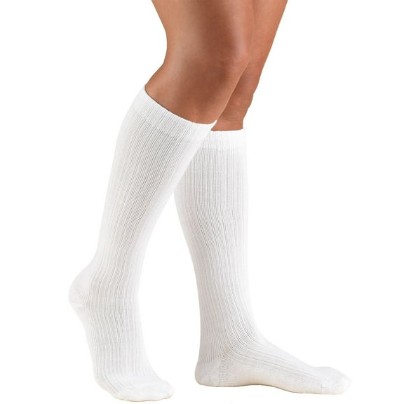 Truform Women's Socks Cushion Foot Active Casual Style: 15-20 mmHg M WHITE (1963WH-M)