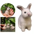 thumbnail image 4 of 2x Mini estatuas de conejo de fieltro de , adorno decorativo hecho a mano, conejito de Pascua DIY para , interior, hogar, primavera, Pascua, Sunnimix Escultura de estatuilla de conejo, 4 of 8