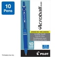 thumbnail image 4 of Pilot Acroball Colors Advanced Ink Retractable Ball Point Pens, Medium Point (1.0mm), Blue, 10 Count, 4 of 9