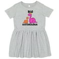 thumbnail image 3 of Inktastic Big Sistersaurus with Cute Sibling Dinosaurs Girls Toddler Dress, 3 of 5