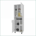 thumbnail image 4 of Kitchen Pantry with Open Storage & 2 Doors | White Contemporary | Particle Board, 4 of 8