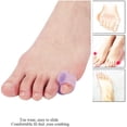 thumbnail image 5 of 10-pack Little Toe Splint, Gel Toe Separator, Little Toe Straightener Hammer Toe (purple), 5 of 5
