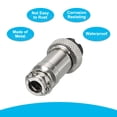 thumbnail image 5 of Uxcell Aviation Connector GX16 3 Pins 16mm Silver Female Wire Panel Docking Connector 2 Pack, 5 of 6
