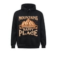 thumbnail image 2 of Las montañas son mi lugar feliz, regalo para un hombre o una mujer excursionistas, sudaderas con capucha, sudaderas de alta calidad estilo preppy para hombres y mujeres, 2 of 5