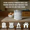 thumbnail image 5 of (Pack of 1) Powdered Whole Eggs | Long Term Storage (10 years shelf life) Emergency Supply | Hiking, Backpacking & Camping | Easy Prep Survival Food | Size #2.5 Can (8 oz per can) 18 Serving Per Can, 5 of 8