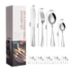 thumbnail image 2 of Kitchen Aid Juego de cubiertos de acero inoxidable, 24 piezas, cuchillo para carne, tenedor, cuchara, cubiertos occidentales, caja de regalo, 2 of 2