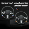 thumbnail image 5 of Non-Slip Leather Car Steering Wheel Cover, Comfortable Breathable Leather Grip, Easy Install Accessory, 5 of 9