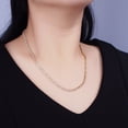 thumbnail image 2 of 14K Gold Filled Tennis Chain Necklace Jewelry, Baguette Cut CZ Cubic Zirconia - Clear, Black, Checkered,white and blacck tennis necklace, 2 of 4
