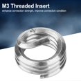 thumbnail image 2 of Peahefy Threaded Insert,100pcs M3 Stainless Steel SS304 Coiled Wire Helical Screw Thread Inserts,Thread Repair Insert, 2 of 8