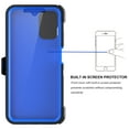 thumbnail image 4 of For Motorola Moto G Power 5G 2024 Phone Case, with [Built-in Screen Protector] Holster Belt Clip for Moto G Power 5G 2024 Ebizware Heavy Duty Shockproof Rugged Kickstand Cover - Black/Blue, 4 of 10
