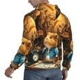 thumbnail image 6 of Naloa Scientist Guinea Pig Men's Casual Hooded Collar Drawstring Hoodies Pullover Sweatshirts Casual Long Sleeve Shirts-X-Large, 6 of 7