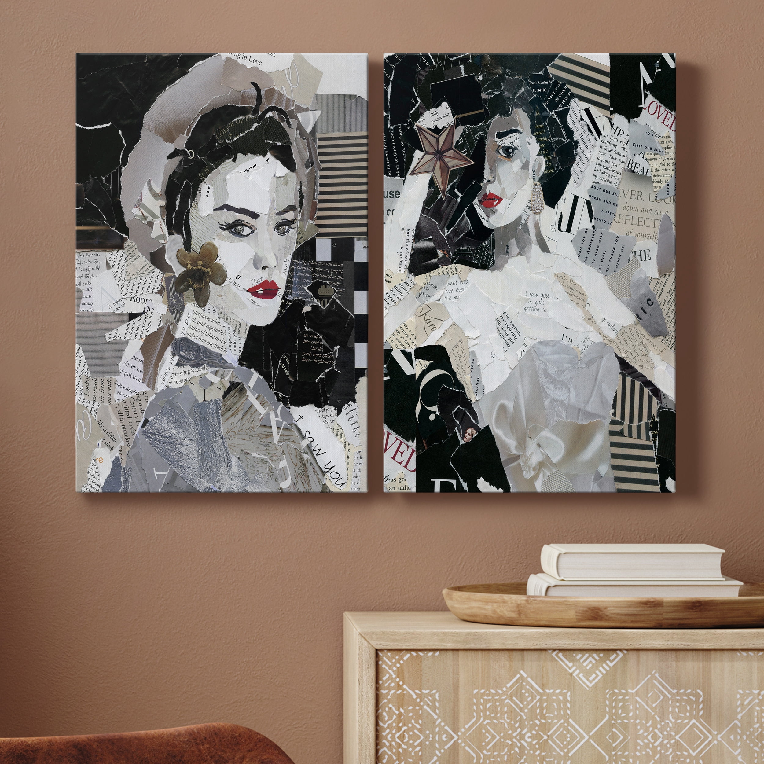 Runway Pause Premium Gallery Wrapped Canvas - Ready to Hang - Set of 2 - 8 x 12 Each
