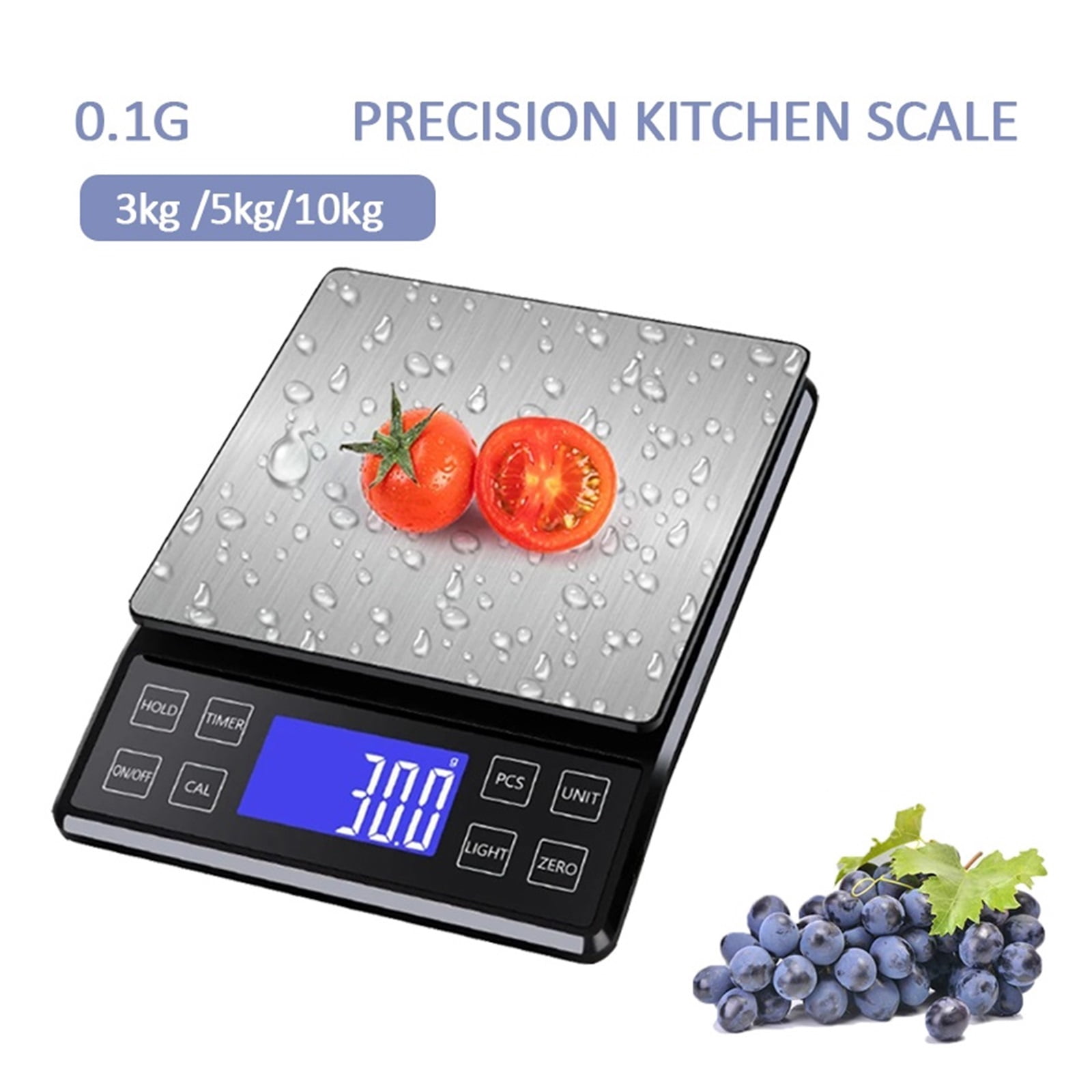 Precision Kitchen Scale 3kg/5kg/10kg Household Food Coffee Balance Waterproof Electronic Scales ,Multiple Accessories