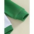 thumbnail image 6 of Baby Girl Boy St. Patrick's Day Outfit Sweatshirts Rompers Clothes Letter Clover Print Long Sleeve Spring Bodysuits, 6 of 7