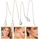 thumbnail image 3 of 2 parejas Pendientes de pendientes de pendientes de aretes de arma de arma de arena, 3 of 5
