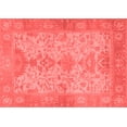 thumbnail image 1 of Ahgly Company Machine Washable Indoor Rectangle Oriental Red Traditional Area Rugs, 7' x 10', 1 of 4