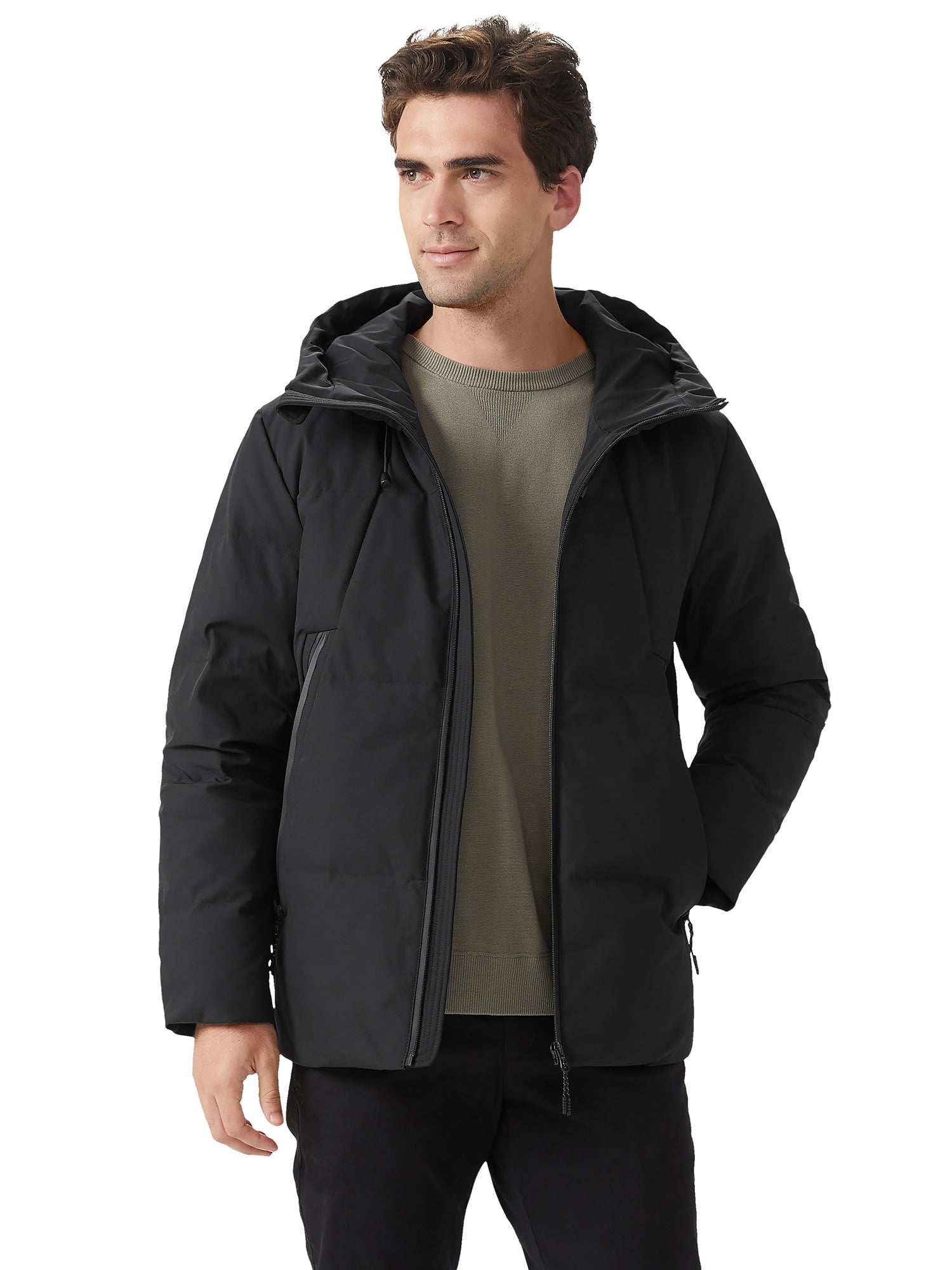Orolay Men's Puffer Down Jacket Insulated Warm Hooded Winter Coat ...