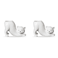 thumbnail image 1 of Maceta Suculenta Con Forma Gato Cerámica Lindos para Del Hogar() Color Blanco, 1 of 9