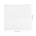 thumbnail image 2 of FUEENIRVA 4Pcs White Cotton Handkerchief with Lace Edges Decorative Elegant Simple Hanky, 2 of 8