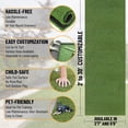 thumbnail image 3 of Ottomanson 7x13 Artificial Turf Golf Hitting Mat Indoor Fake Grass Area Rug, 6'6" x 13' , Green, 3 of 8